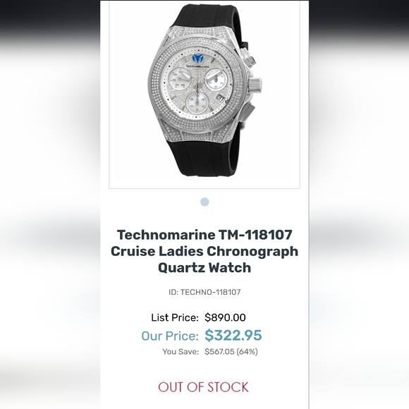 Technomarine Pave Watch - Picture 7 of 7